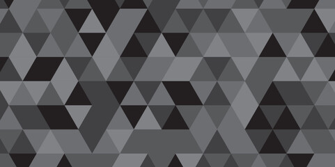 Abstract triangle black and gray style graphic polygon square gradient tile concept tile beautiful triangular retro web origami paper texture.	
