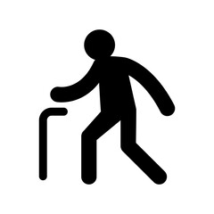 Elderly icon vector illustration graphic design