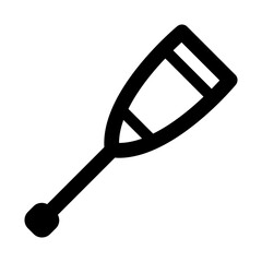 Crutch icon in thin line style vector illustration graphic design