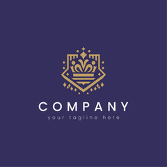 Obraz premium The Royal logo is elegant and luxurious.