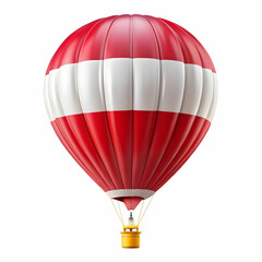 Fototapeta premium Austria flag hot ballon isolated