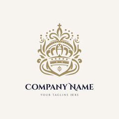 The Royal logo is elegant and luxurious.