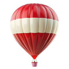 Fototapeta premium Austria flag hot ballon isolated