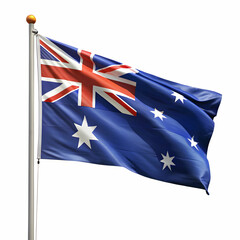 Fototapeta premium Australia flag hot ballon isolated