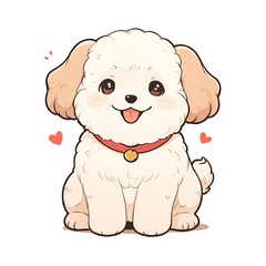 Cute Cartoon Puppy Illustration