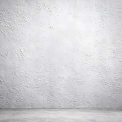 Obraz premium Minimalist Concrete: Blank White Wall Texture Background