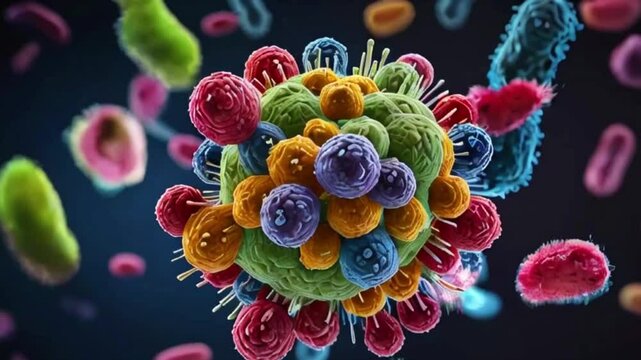 Antibiotic-Resistant Bacteria, 3d rendered illustration of a superbug