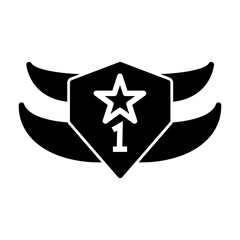 winner badge Solid icon