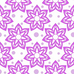 seamless beautiful purple floral background