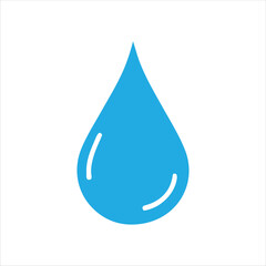 One water drop icon silhouette vector illustration design on white background.