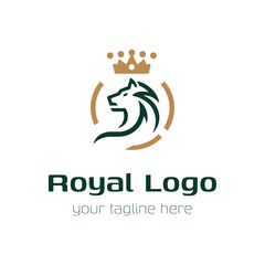 Royal animal logo as one part of the kingdom.