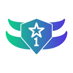 winner badge Gradient icon