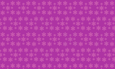 Pink snowflakes scattered on a purple background.