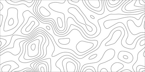 Fototapeta premium Gray line waves topographical design. Topography and geography map grid abstract backdrop. Topographic cartography. Geographic mountain relief. retro topographic map.