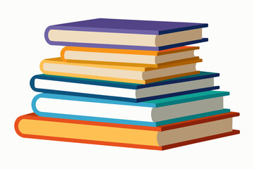 
stack of books vector illustration, Books icon

