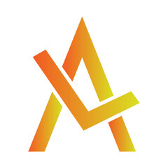 Print creative modern color full  L letter logo design