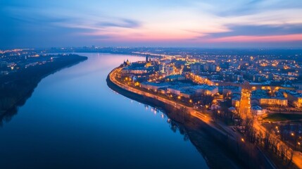 Fototapeta premium Yaroslavl, Strelka. Kotorosl into Volga.