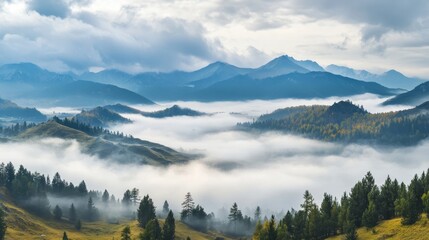 Veiled mountain ranges
