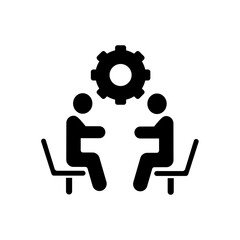 collaboration concept line icon. Simple element illustration. collaboration concept outline symbol design.
