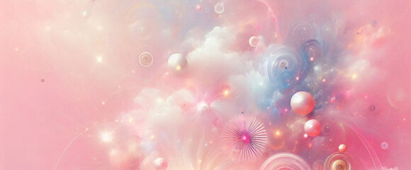 Unicorn Marble Galaxy Print pattern in repeat.Pastel clouds and sky with bokeh . Cute bright candy background . Concept for montage yours product or presentation for girl .Princess style.	
