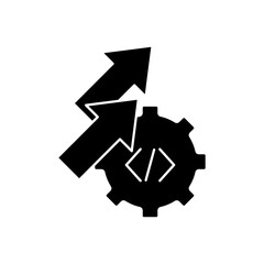 deveploment concept line icon. Simple element illustration. deveploment concept outline symbol design.