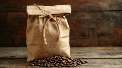 Coffee on wood.