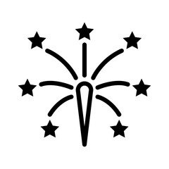 Firework icon vector illustration graphic design