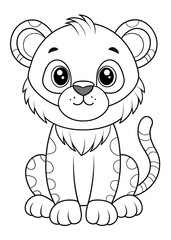 Obraz premium Detailed Animal Coloring Pages: Intricate and Fun for Kids. Cute. Animal. Coloring. Pages. Intricate