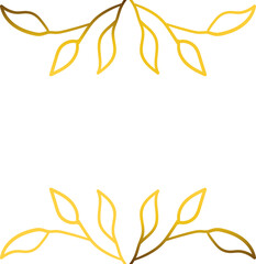 Luxury golden frame ornament