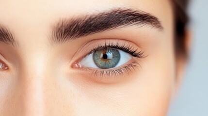 Obraz premium Eyebrows are neatly arranged,