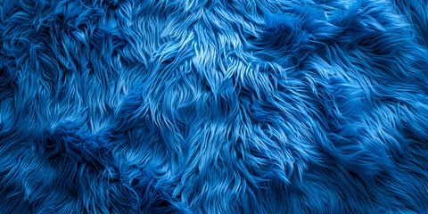 Obraz premium Luxurious Deep Blue Fur Texture Background