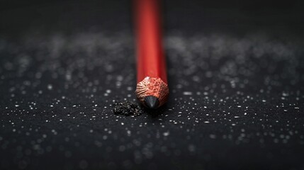 07231249 257. Artistic shot of a pencil eraser on black paper, captured with soft focus and low-key lighting, emphasizing the contrast and professional atmosphere of the scene