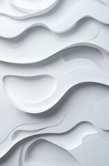 Pale Gray Background Featuring Modern Style Flat Illustration for Refined and Minimalistic Decor