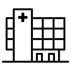 Obraz premium Hospital building icon vector illustration graphic design