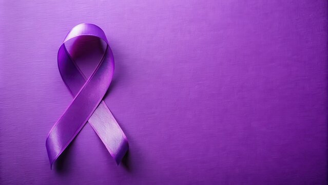 Purple ribbon symbolizing epilepsy awareness on Purple Day , epilepsy, awareness, ribbon, purple
