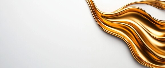 Modern abstract business background featuring gold spa accents, copy space, natural lighting