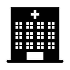 Obraz premium Hospital building icon vector illustration graphic design