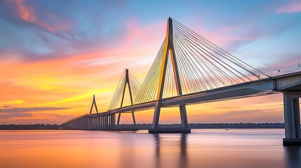 Bridge Silhouette at Sunset