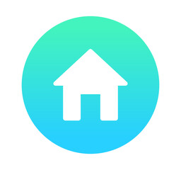 緑色のグラデーション｜ホームアイコン