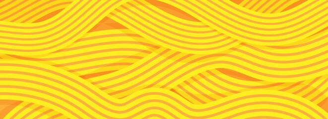 Ramen pattern, vibrant background illustration of asian noodles, ramen, spaghetti, orange background pattern