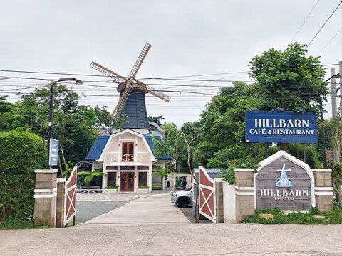 Hillbarn cafe and restaurant facade in Cavite, Philippines