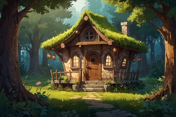 Fototapeta premium Amazing fairy house