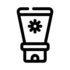 sunscreen line icon