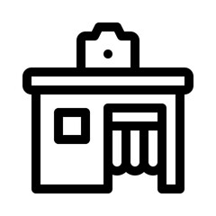 photo booth line icon