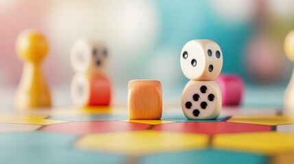 A family playing a board game together, showcasing the concept of collaborative strategizing and teamwork.