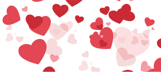 Heart wallpaper, A bunch of red hearts are flying in the air. Concept of love and affection