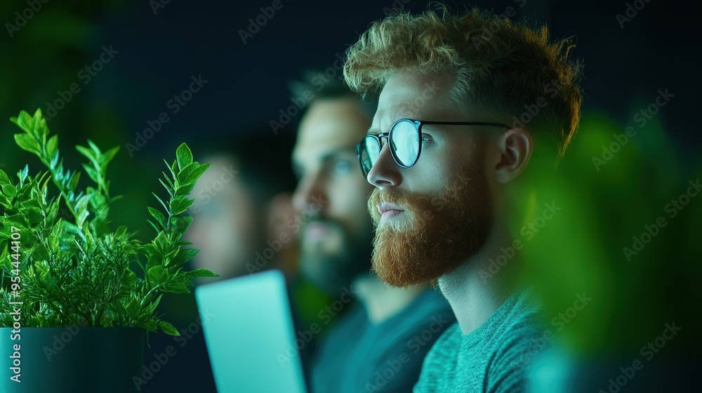 Poster a customer service representative using a computer screen to troubleshoot a customer issue with a pr