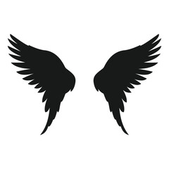 silhouette angel wing