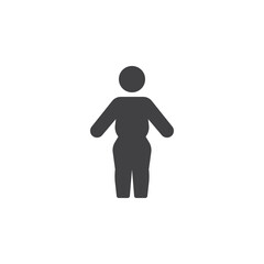 Standing person vector icon