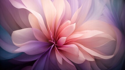 Fototapeta premium Abstract design in pink and blue with a soft flowing feel 